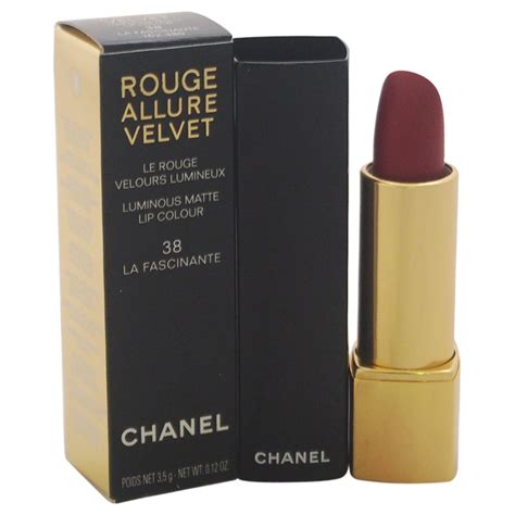 chanel 38 la fascinante|Chanel Rouge Allure Velvet: 38 La Fascinante .